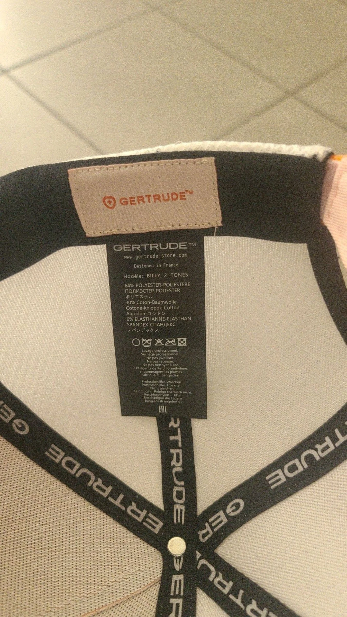 Casquette gertrude rose – photo 5